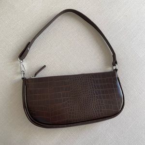 SHEIN brown croco shoulder bag
